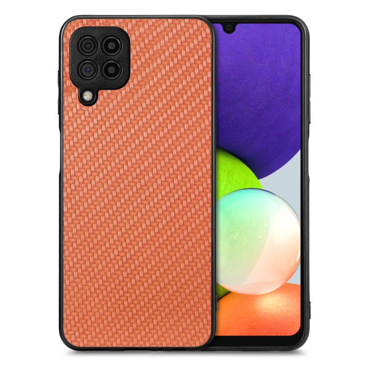 Carbon Fiber Texture Leather Back Cover Phone Case, For Samsung Galaxy A14 5G, For Samsung Galaxy A22 4G, For Samsung Galaxy A22 5G, For Samsung Galaxy A32 5G