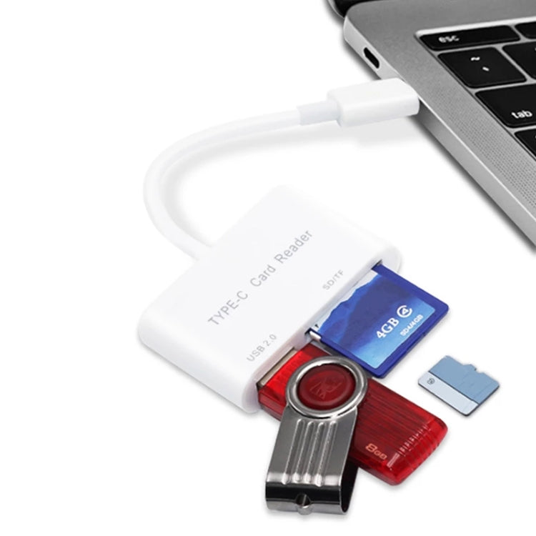 USB-C to USB SD/Micro SD Card Reader