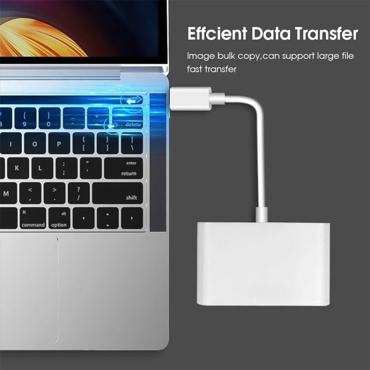 USB-C to USB SD/Micro SD Card Reader