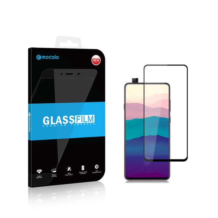 2 PCS mocolo 0.33mm 9H 2.5D Full Glue Tempered Glass Film for Galaxy A90