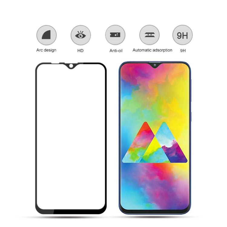 2 PCS mocolo 0.33mm 9H 2.5D Full Glue Tempered Glass Film for Galaxy M20
