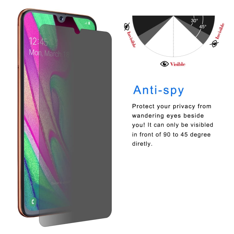 ENKAY Hat-Prince 0.26mm 9H 2.5D Privacy Anti-glare Tempered Glass Film for Galaxy A40