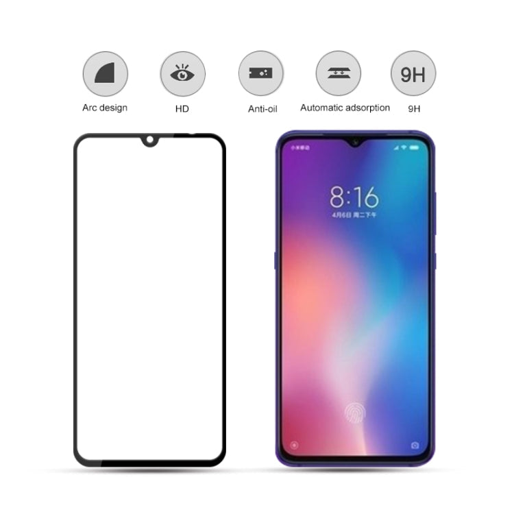 mocolo 0.33mm 9H 3D Full Glue Curved Full Screen Tempered Glass Film, For Xiaomi Mi 9, For Xiaomi Mi 9 se, For Xiaomi Mix 3, For Redmi Note 7
