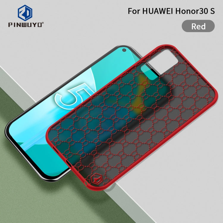 For Huawei Honor 30S PINWUYO Series 2 Generation PC + TPU Waterproof and Anti-drop All-inclusive Protective Case(Red)