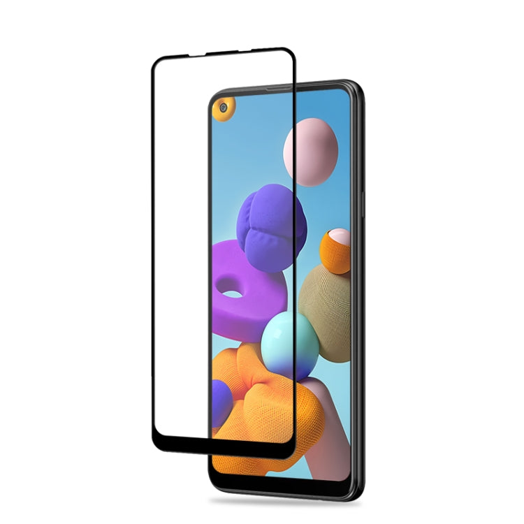 For Samsung Galaxy A21s mocolo 0.33mm 9H 2.5D Full Glue Tempered Glass Film