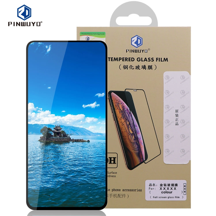 PINWUYO 9H 2.5D Full Glue Tempered Glass Film for Galaxy A20