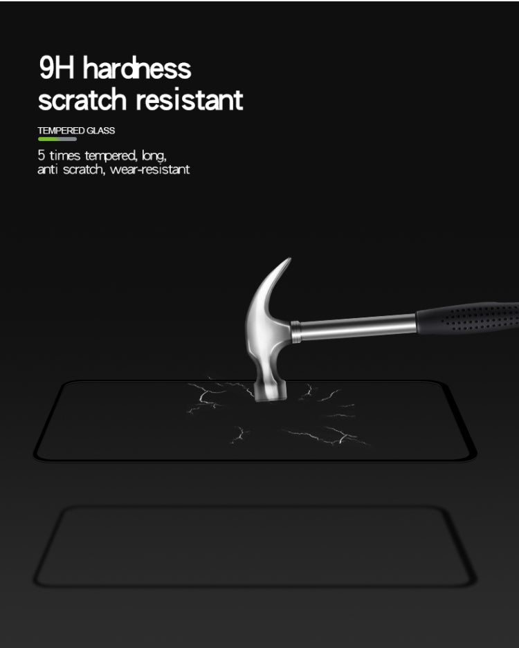 PINWUYO 9H 2.5D Full Glue Tempered Glass Film for Galaxy A20E