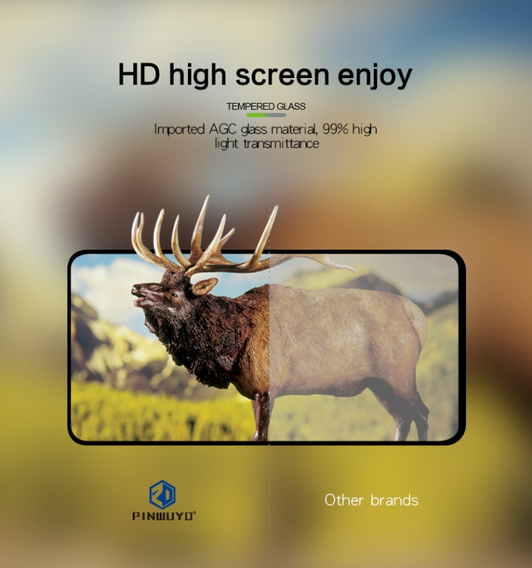 PINWUYO 9H 2.5D Full Glue Tempered Glass Film for Galaxy A20E