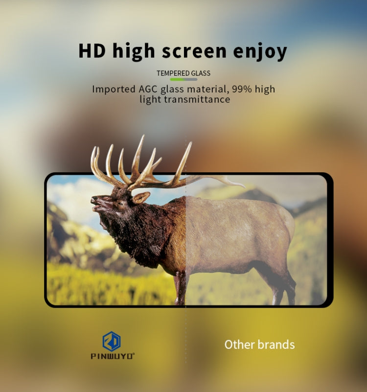PINWUYO 9H 2.5D Full Glue Tempered Glass Film for Galaxy M30
