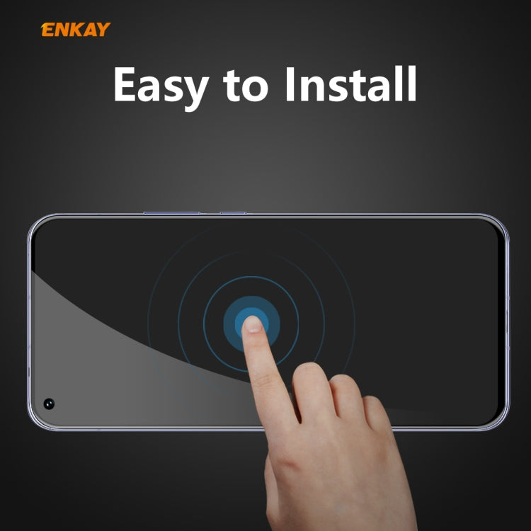 For Huawei Honor 30 ENKAY Hat-Prince 0.26mm 9H 6D Privacy Anti-spy Full Screen Tempered Glass Film