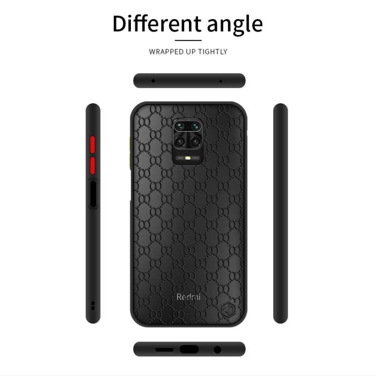 For Xiaomi Redmi Note 9S PINWUYO Series 2nd Generation PC + TPU Anti-drop All-inclusive Protective Shell Matte Back Cover(White)