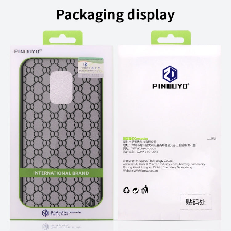 For Xiaomi Redmi Note 9S PINWUYO Series 2nd Generation PC + TPU Anti-drop All-inclusive Protective Shell Matte Back Cover(White)