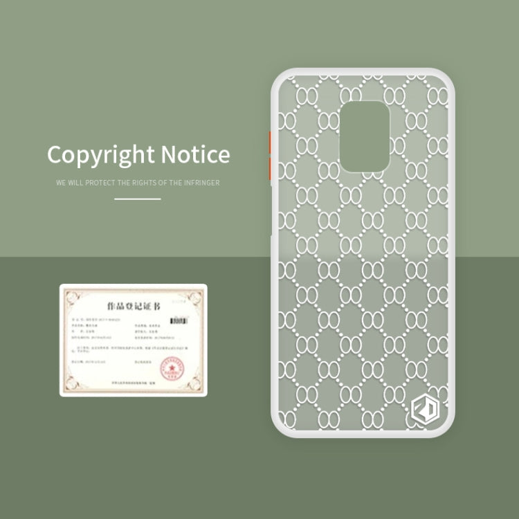 For Xiaomi Redmi Note 9S PINWUYO Series 2nd Generation PC + TPU Anti-drop All-inclusive Protective Shell Matte Back Cover(White)