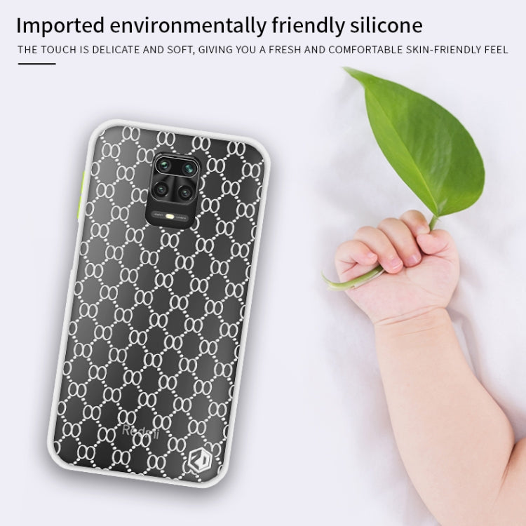 For Xiaomi Redmi Note 9S PINWUYO Series 2nd Generation PC + TPU Anti-drop All-inclusive Protective Shell Matte Back Cover(White)