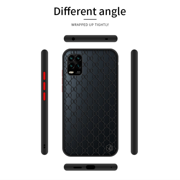 For Xiaomi Mi 10 Lite PINWUYO Series 2nd Generation PC + TPU Anti-drop All-inclusive Protective Shell Matte Back Cover(Black)