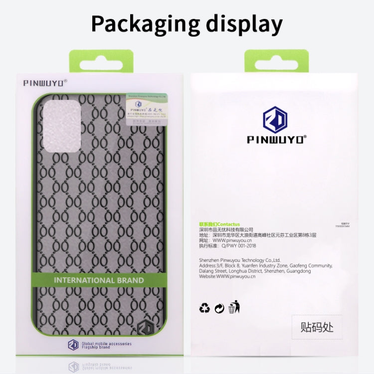 For Xiaomi Mi 10 Lite PINWUYO Series 2nd Generation PC + TPU Anti-drop All-inclusive Protective Shell Matte Back Cover(Black)