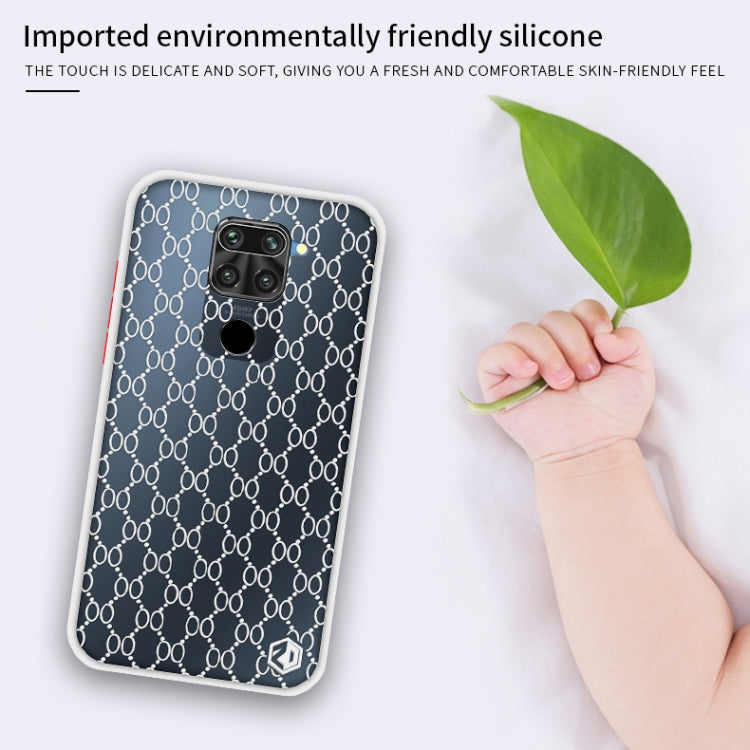 For Xiaomi Redmi Note 9 (4G) PINWUYO Series 2nd Generation PC + TPU Anti-drop All-inclusive Protective Shell Matte Back Cover(Black)