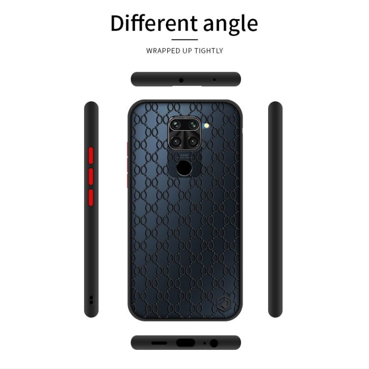 For Xiaomi Redmi Note 9 (4G) PINWUYO Series 2nd Generation PC + TPU Anti-drop All-inclusive Protective Shell Matte Back Cover(White)