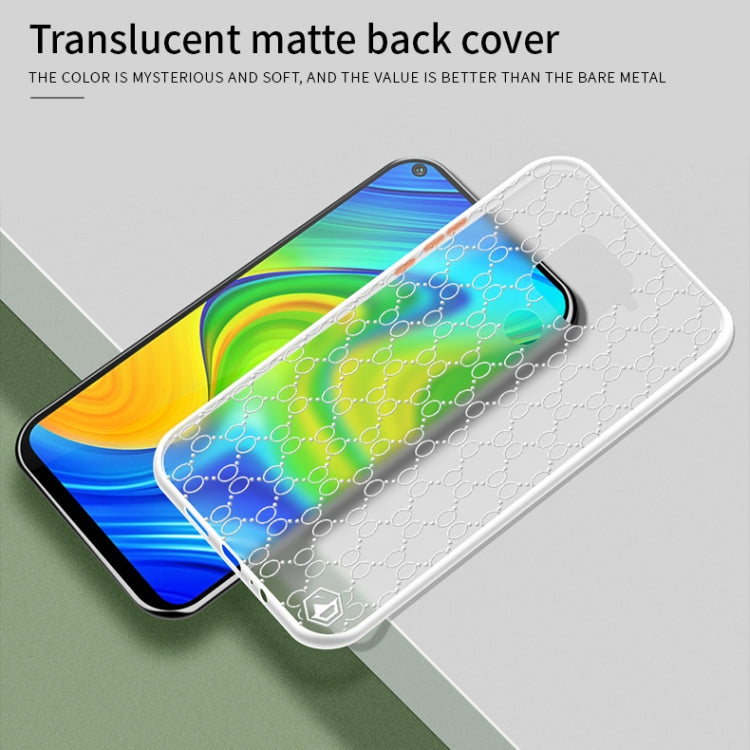 For Xiaomi Redmi Note 9 (4G) PINWUYO Series 2nd Generation PC + TPU Anti-drop All-inclusive Protective Shell Matte Back Cover(White)