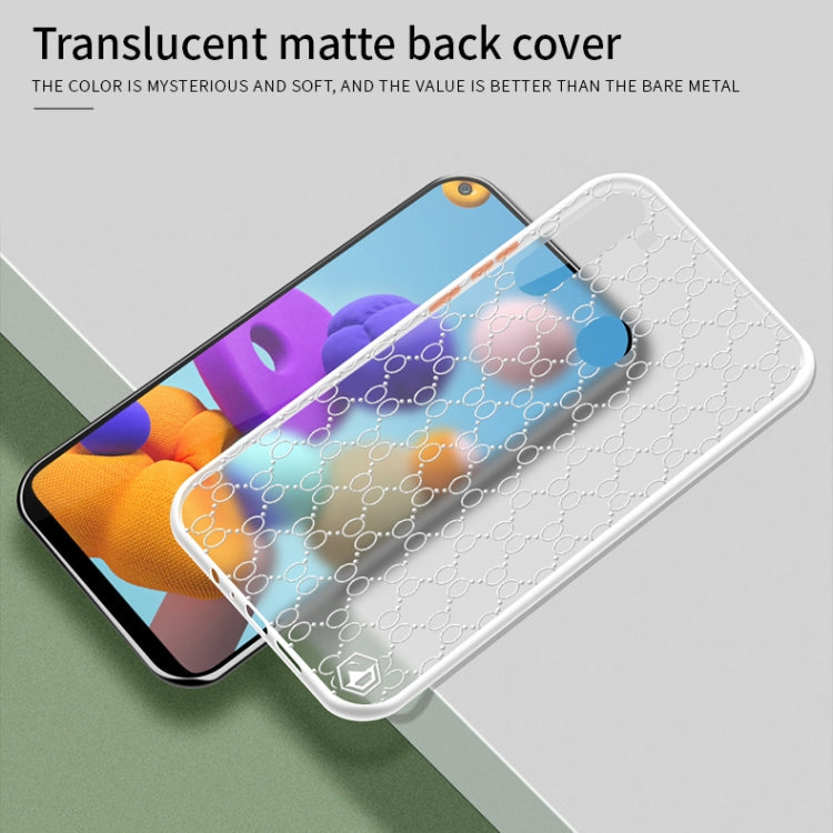 For Samsung Galaxy A21 PINWUYO Series 2nd Generation PC + TPU Anti-drop All-inclusive Protective Shell Matte Back Cover(Black)