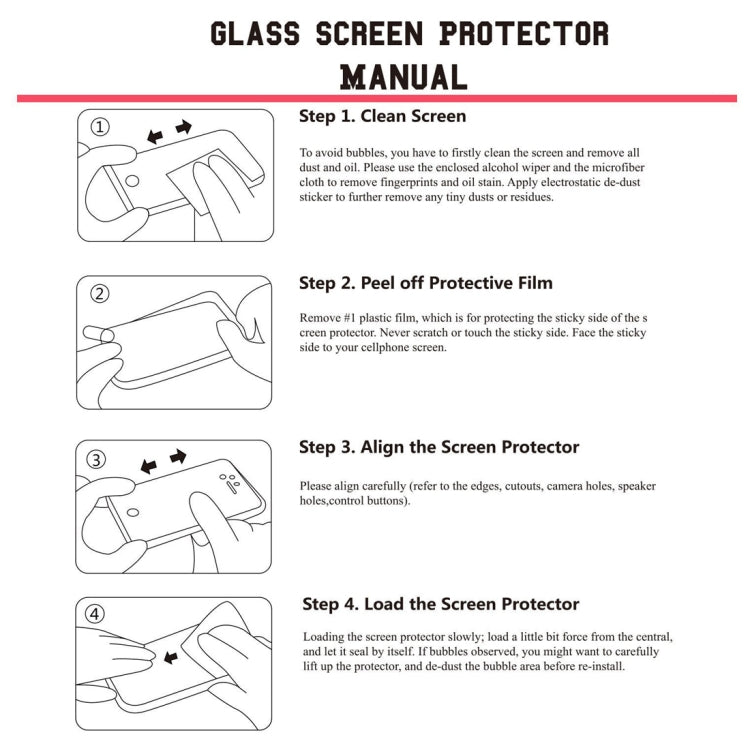 ENKAY Hat-prince Full Glue 0.26mm 9H 2.5D Tempered Glass Film for Galaxy A20e