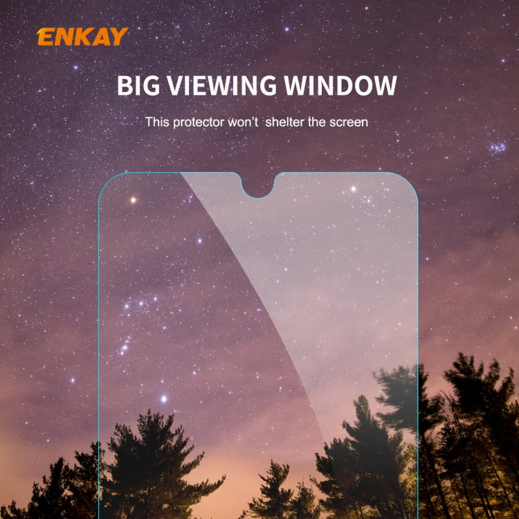 For Samsung Galaxy A01 5PCS ENKAY Hat-Prince 0.26mm 9H 2.5D Curved Edge Tempered Glass Film