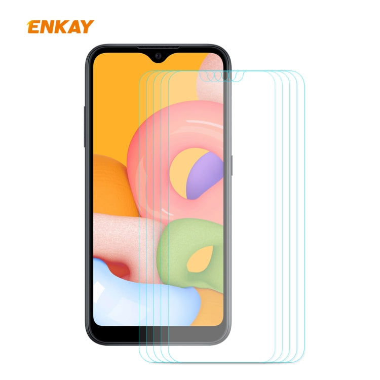 5PCS ENKAY Hat-Prince 0.26mm 9H 2.5D Curved Edge Tempered Glass Film, For Samsung Galaxy A01, For Samsung Galaxy A10s, For Samsung Galaxy A11 / M11, For Samsung Galaxy A21, For Samsung Galaxy A21s, For Samsung Galaxy M31 / M21, For Galaxy A31 5 PCS    ...
