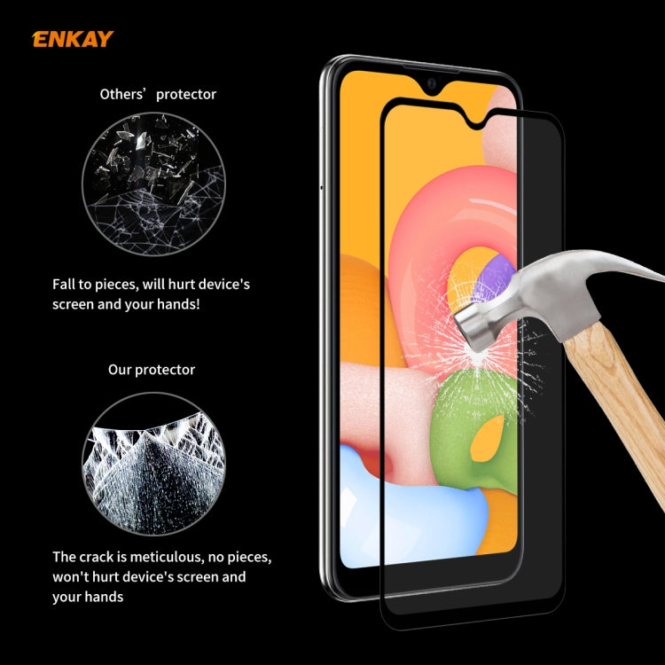 10 PCS ENKAY Hat-Prince Full Glue 0.26mm 9H 2.5D Tempered Glass Full Coverage Film, For Galaxy A01 10 PCS, For Galaxy A11 / M11 10 PCS, For Galaxy A21s 10pcs, For Galaxy A31 10 PCS, For Galaxy A41 10 PCS