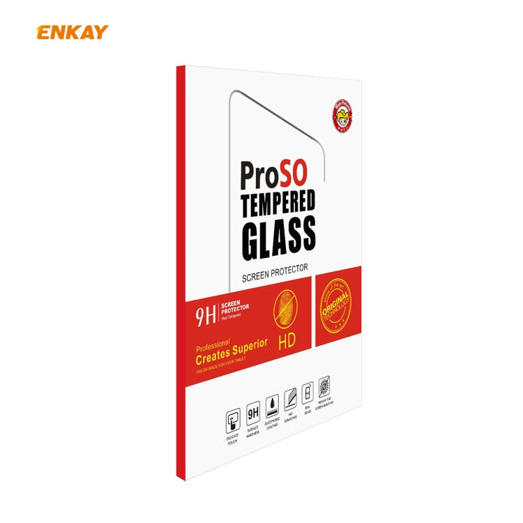 For Samsung Galaxy Tab A 8.4 (2020) 2 PCS ENKAY Hat-Prince 0.33mm 9H Surface Hardness 2.5D Explosion-proof Tempered Glass Screen Protector