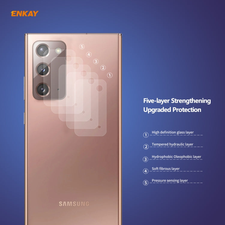 Hat-Prince ENKAY 0.2mm 9H 2.15D Round Edge Rear Camera Lens Tempered Glass Film Protector, For Samsung Galaxy Note20, For Samsung Galaxy Note20 Ultra, For OnePlus Nord