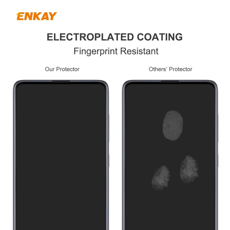 For Samsung Galaxy M31s ENKAY Hat-Prince 0.26mm 9H 2.5D Curved Edge Tempered Glass Film