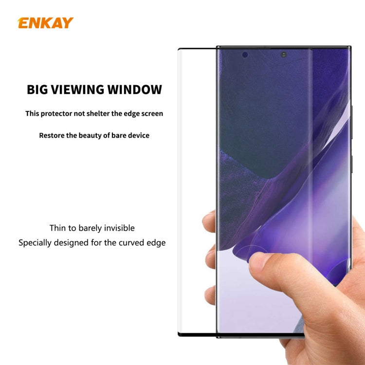 For Samsung Galaxy Note 20 Ultra ENKAY Hat-Prince 0.26mm 9H 3D Explosion-proof Full Screen Curved Heat Bending Tempered Glass Film, For Samsung Galaxy Note 20 Ultra(1 PCS), For Samsung Galaxy Note 20 Ultra(2 PCS), For Samsung Galaxy Note 20 Ultra(5 PCS)