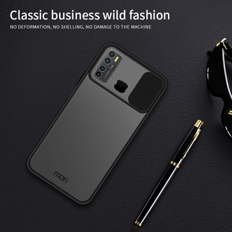 For Infinix X656 / HOT9 / Note7 Lite MOFI Xing Dun Series Translucent Frosted PC + TPU Privacy Anti-glare Shockproof All-inclusive Protective Case(Green)