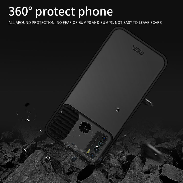 For Infinix X656 / HOT9 / Note7 Lite MOFI Xing Dun Series Translucent Frosted PC + TPU Privacy Anti-glare Shockproof All-inclusive Protective Case(Green)