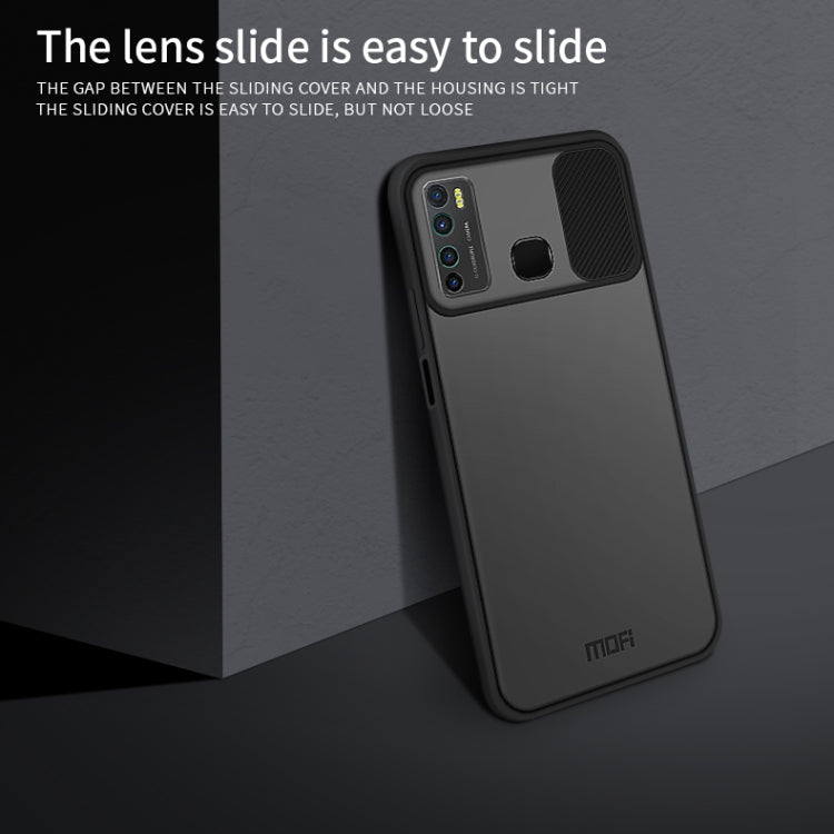 For Infinix X656 / HOT9 / Note7 Lite MOFI Xing Dun Series Translucent Frosted PC + TPU Privacy Anti-glare Shockproof All-inclusive Protective Case(Green)