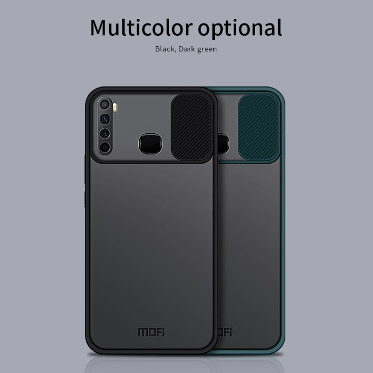 For Infinix X652 / S5 / S5 Lite MOFI Xing Dun Series Translucent Frosted PC + TPU Privacy Anti-glare Shockproof All-inclusive Protective Case(Green)