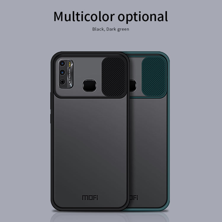 For InfinixX680 / HOT 9 Play MOFI Xing Dun Series Translucent Frosted PC + TPU Privacy Anti-glare Shockproof All-inclusive Protective Case(Green)