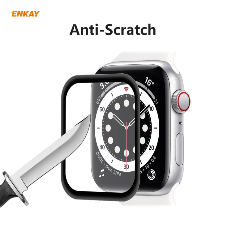 For Apple Watch Series 6/5/4/SE 40mm ENKAY Hat-Prince 3D Full Screen PET Curved Hot Bending HD Screen Protector Film, For Apple Watch Series 6/5/4/SE 40mm