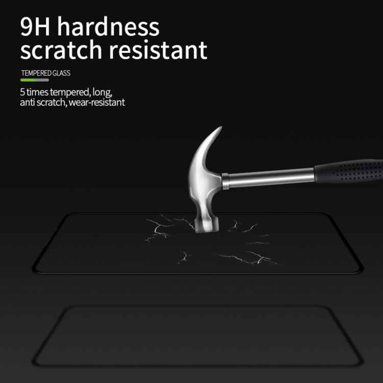 For OPPO A32 / A33 / A53 (2020) PINWUYO 9H 3D Curved Full Screen Explosion-proof Tempered Glass Film(Black)