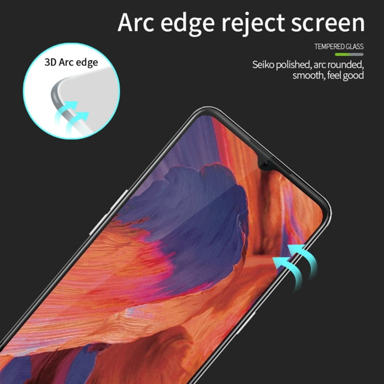 For OPPO A73(2020) PINWUYO 9H 3D Curved Full Screen Explosion-proof Tempered Glass Film(Black)