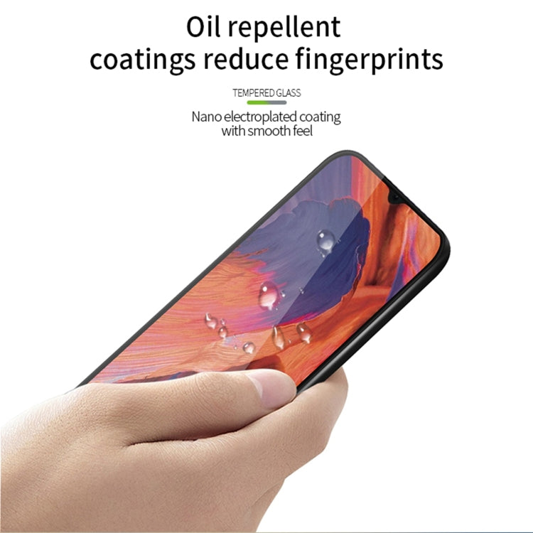 For OPPO A73(2020) PINWUYO 9H 3D Curved Full Screen Explosion-proof Tempered Glass Film(Black)