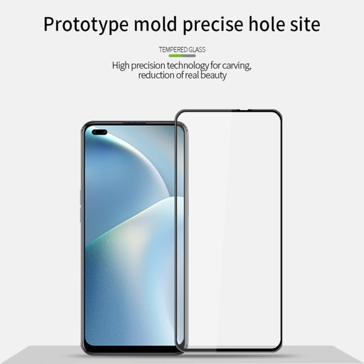 For OPPO A93(2020) PINWUYO 9H 3D Curved Full Screen Explosion-proof Tempered Glass Film(Black)