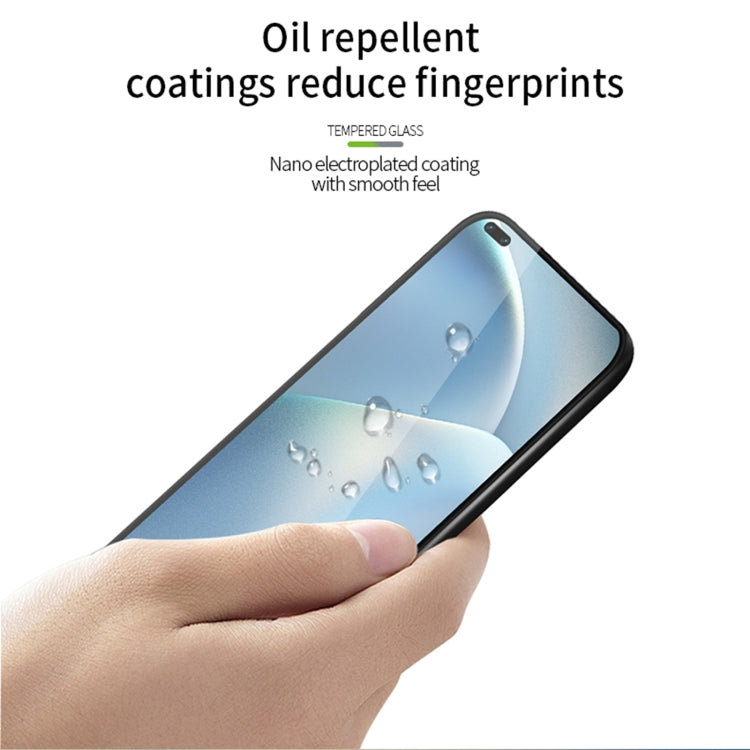 For OPPO A93(2020) PINWUYO 9H 3D Curved Full Screen Explosion-proof Tempered Glass Film(Black)