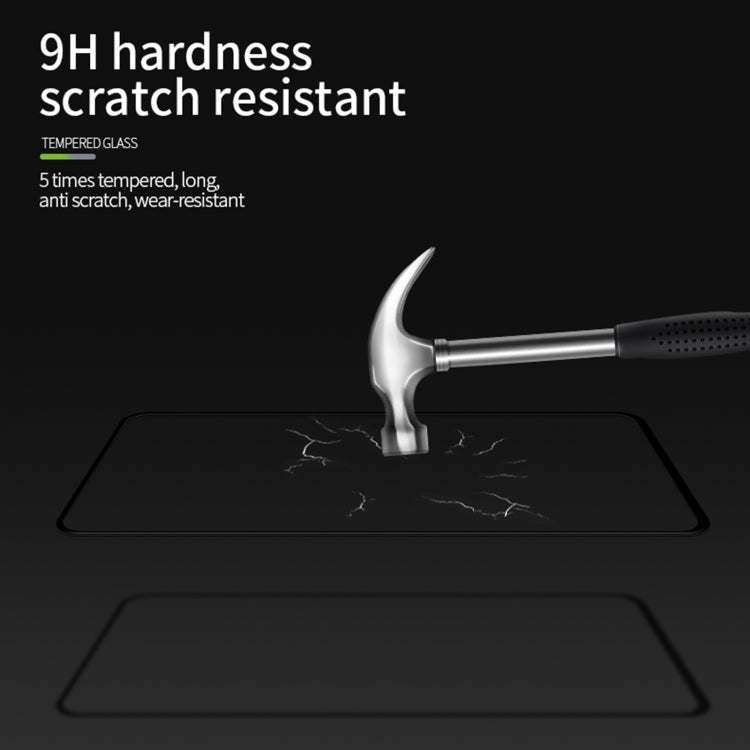 For Huawe Y9a (2020) PINWUYO 9H 3D Curved Full Screen Explosion-proof Tempered Glass Film(Black)