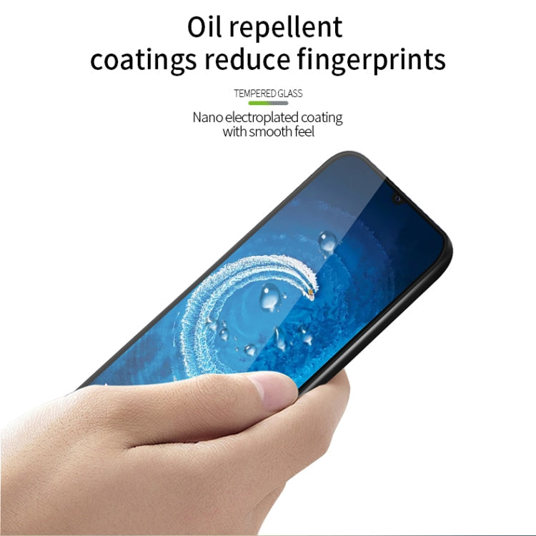 For vivo V20 PINWUYO 9H 3D Curved Full Screen Explosion-proof Tempered Glass Film(Black)
