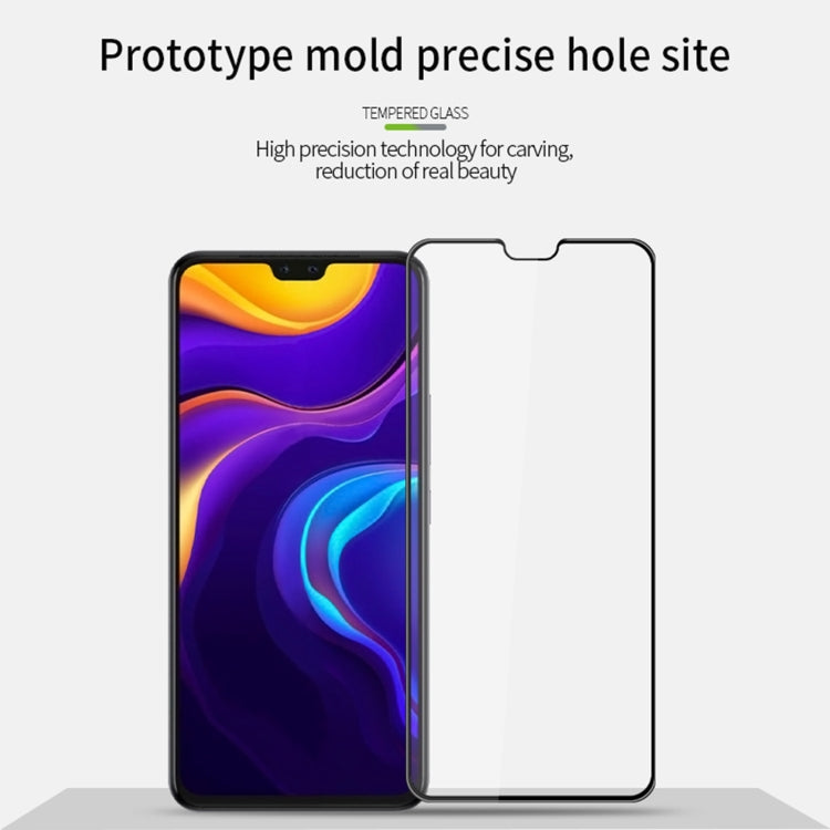 For vivo V20 Pro PINWUYO 9H 3D Curved Full Screen Explosion-proof Tempered Glass Film(Black)