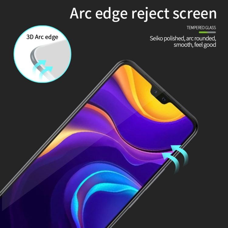For vivo V20 Pro PINWUYO 9H 3D Curved Full Screen Explosion-proof Tempered Glass Film(Black)