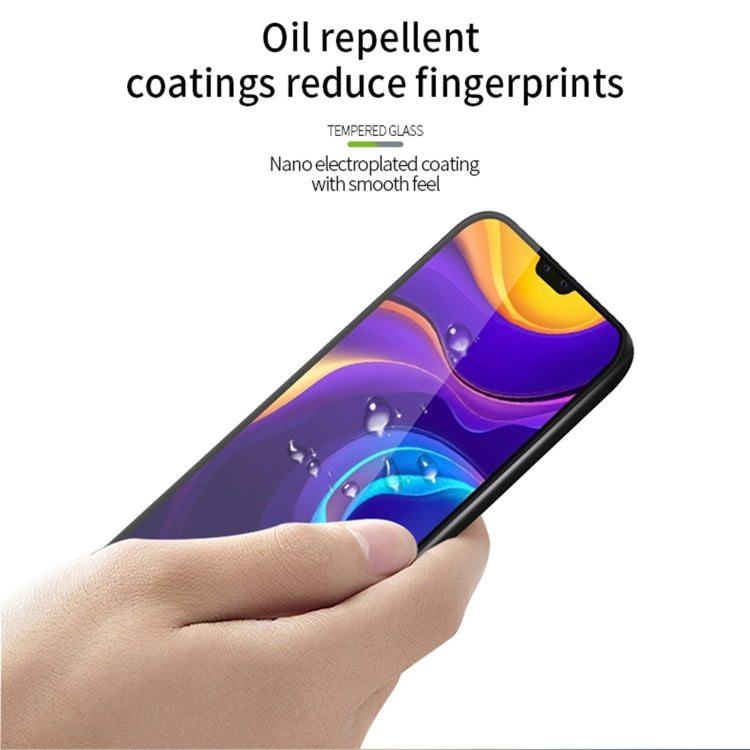 For vivo V20 Pro PINWUYO 9H 3D Curved Full Screen Explosion-proof Tempered Glass Film(Black)