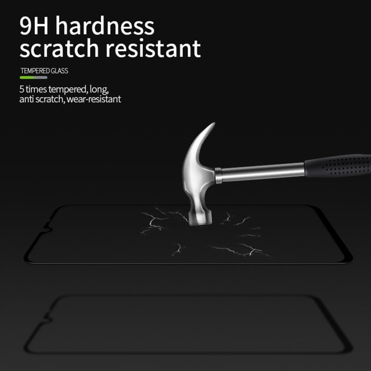 For Xiaomi Poco M2 MOFI 9H 3D Explosion-proof Curved Screen Tempered Glass Film(Black)