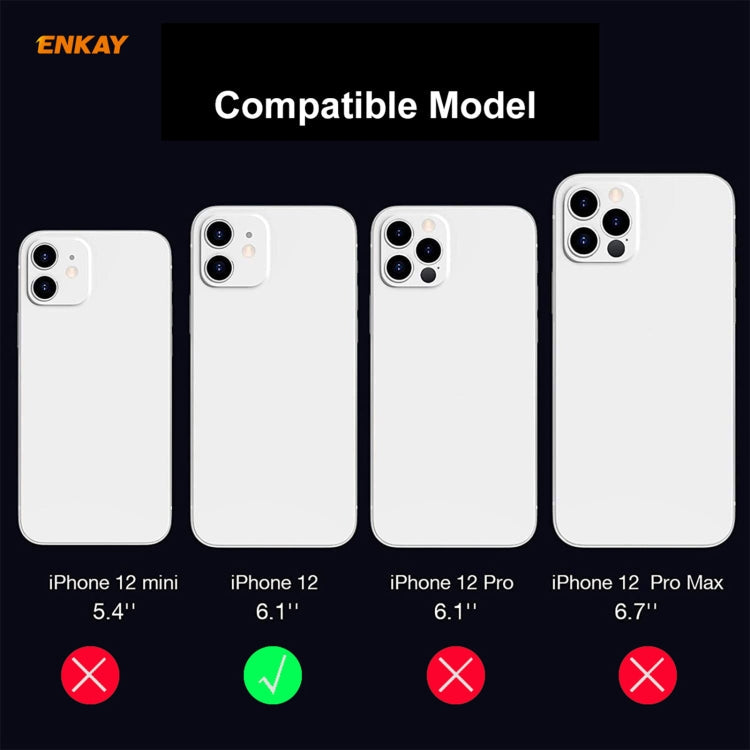 For iPhone 12 ENKAY Hat-Prince 9H Rear Camera Lens Tempered Glass Film Full Coverage Protector